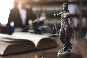 front-view-blurry-lawyer-working